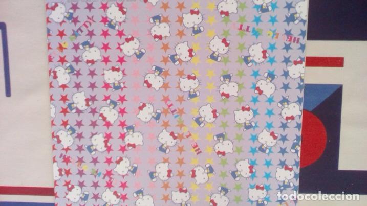 Coleccionismo de llaveros: HELLO KITTY HOJA DE OREGAMI 15 X 15 CMS