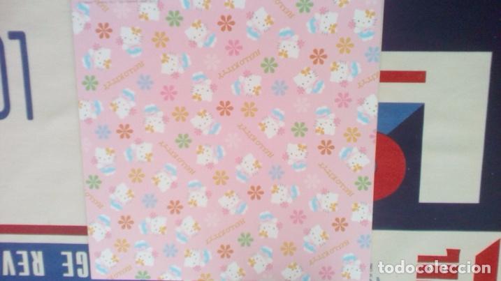 Coleccionismo de llaveros: HELLO KITTY HOJA DE OREGAMI 15 X 15 CMS