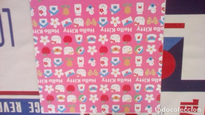 Coleccionismo de llaveros: HELLO KITTY HOJA DE OREGAMI 15 X 15 CMS