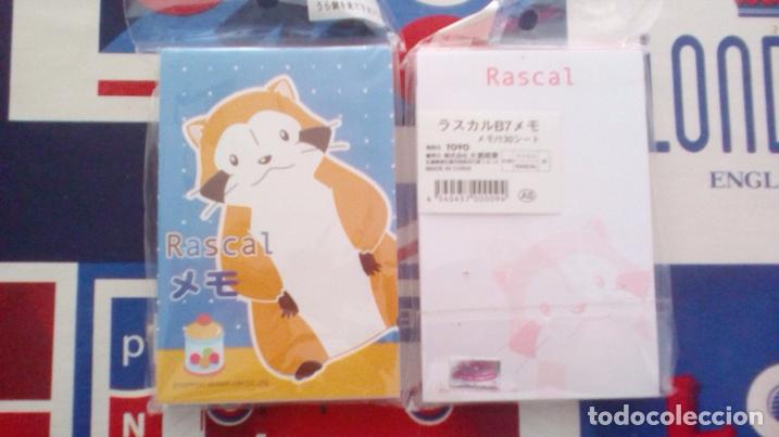 Collectionnisme de portes-cl&eacute;s: ARAIGUMA RASCAL HELLO RASCAL THE RACOON EL MAPACHE NOTEBOOK MEMO LIBRETITA