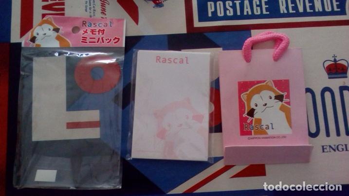Collectionnisme de portes-cl&eacute;s: ARAIGUMA RASCAL HELLO RASCAL THE RACOON EL MAPACHE NOTEBOOK MEMO BOLSITA