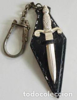 Collection of Keychains: ANTIGUO LLAVERO DE UNA ESPADA o DAGA - DE PL&Aacute;STICO - ARMA BLANCA - M&Aacute;S LLAVEROS DE ARMAS EN VENTA