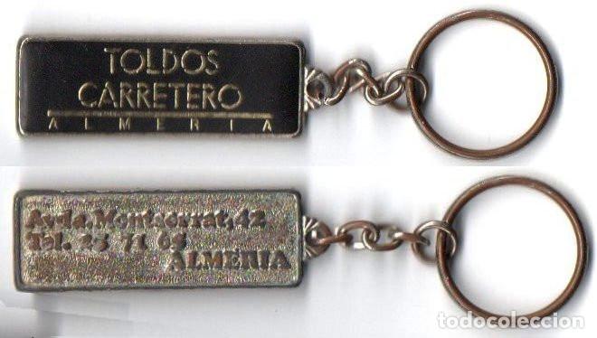 Colecionismo de porta-chaves: LLAVERO TOLDOS CARRETERO. ALMERIA. METAL.