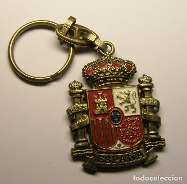 Coleccionismo de llaveros: Llavero con escudo de Espa&ntilde;a. - Foto 1