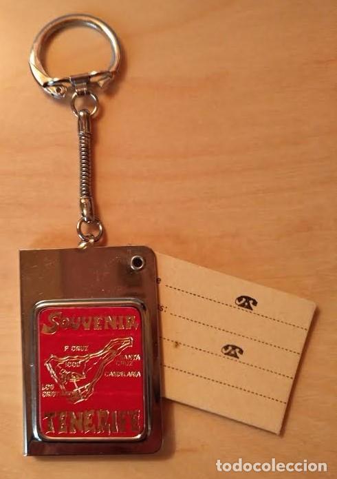 Coleccionismo de llaveros: Llavero agenda Souvenir Tenerife - largo total 11cm y motivo 5cm x 3.50cm