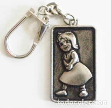 Coleccionismo de llaveros: LLAVERO DE HEIDI - FIGURA en relieve - PERSONAJE DE DIBUJOS ANIMADOS Y CINE - NI&Ntilde;A - metal