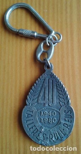 Coleccionismo de llaveros: LLAVERO TALLERES RULL. REUS. 40 ANIVERSARIO. 1940-1980. TARRAGONA. AUTOMOVILES. METAL.
