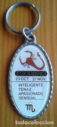 Collectionnisme de portes-cl&eacute;s: LLAVERO ESCORPIO. HOROSCOPO. SIGNO ZODIACO. METAL.