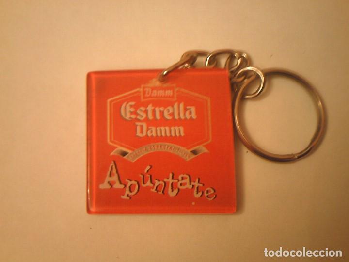 Coleccionismo de llaveros: Llavero estrella damm apuntate - Foto 1