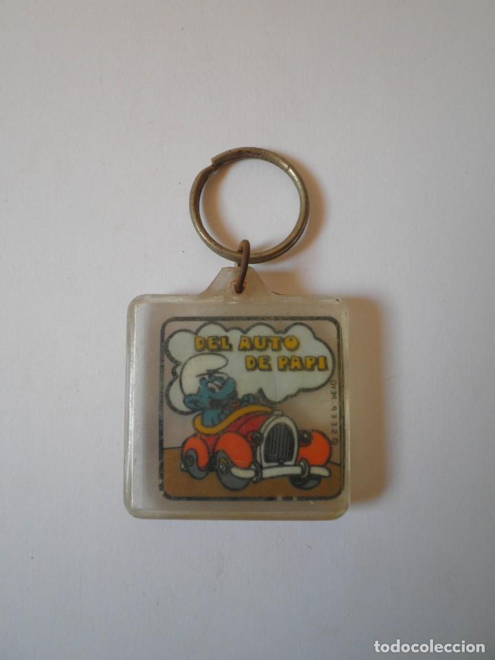 Coleccionismo de llaveros: LLAVERO ANTIGUO PITUFO DEL AUTO DE PAPA ***- - Foto 1