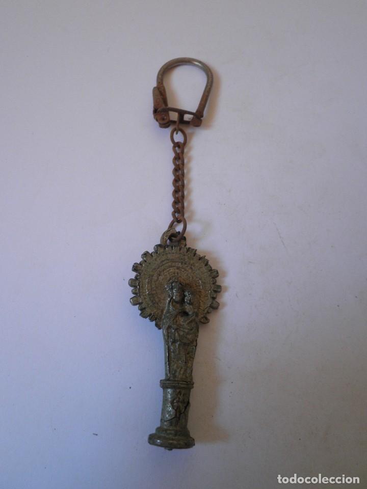 Coleccionismo de llaveros: LLAVERO ANTIGUO VIRGEN DEL PILAR COLUMNA