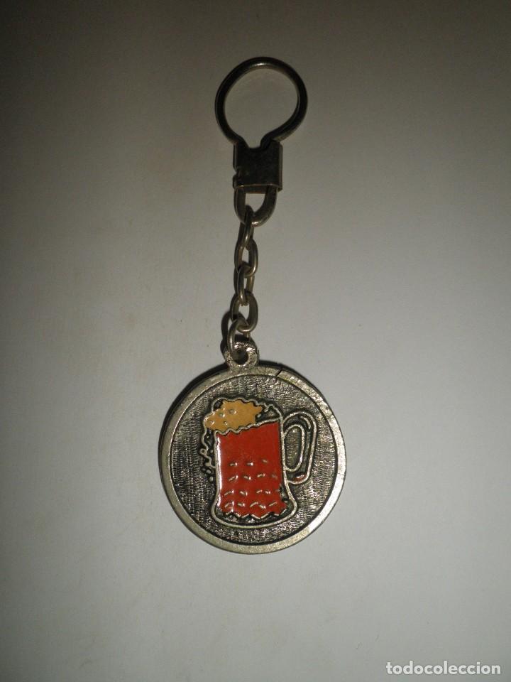 Collection of Keychains: LLAVERO ANTIGUO PUBLICIDAD BAR SAN CARLOS CAMPO CLARO CARNES A LA BRASA