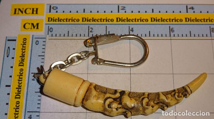 Collectionnisme de portes-cl&eacute;s: LLAVERO. CUERNO DE ELEFANTE. CON ELEFANTES TALLADOS