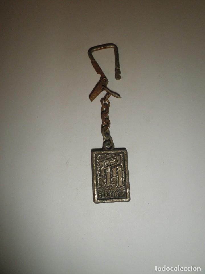 Collection of Keychains: LLAVERO ANTIGUO PUBLICIDAD PTA BARCELONA