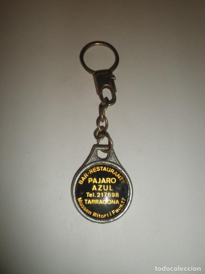 Colecionismo de porta-chaves: LLAVERO ANTIGUO PUBLICIDAD BAR RESTAURANTE PAJARO AZUL TARRAGONA