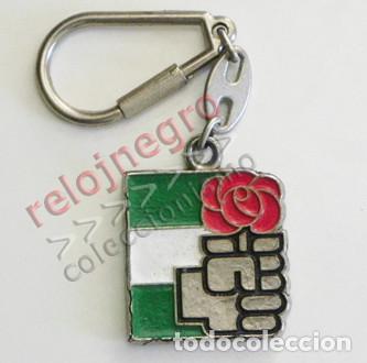 Coleccionismo de llaveros: ANTIGUO LLAVERO PSOE DE ANDALUC&Iacute;A - PARTIDO SOCIALISTA OBRERO ESPA&Ntilde;OL - LOGOTIPO SOCIALISMO BANDERA