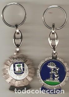 Collection of Keychains: Llavero Oso y Placa Policia Municipal. Madrid. ref. 182-L14