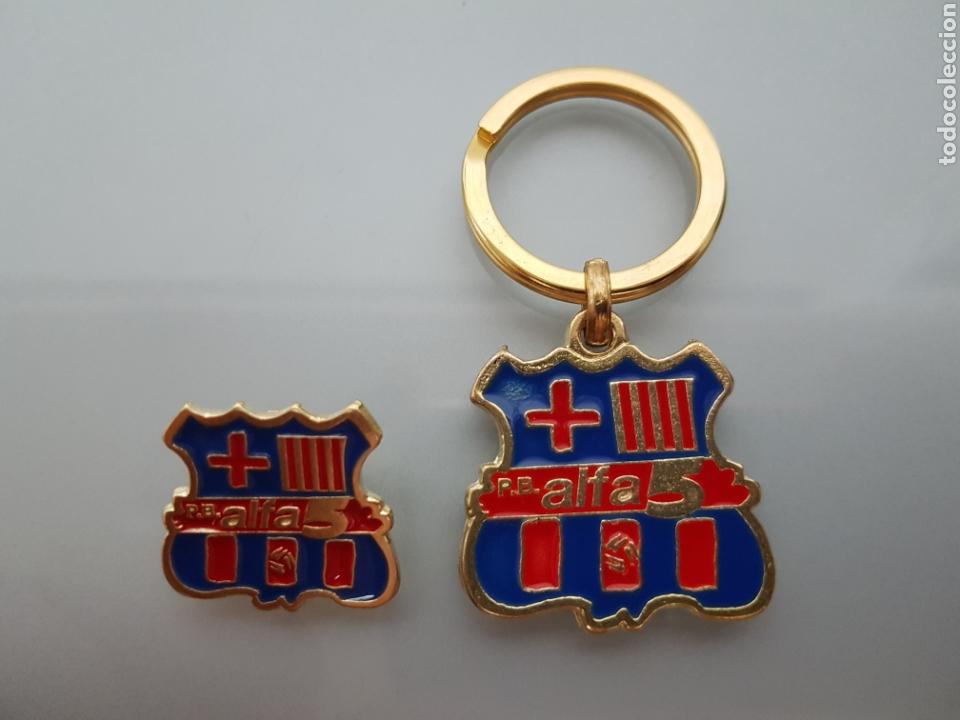 Coleccionismo de llaveros: LLAVERO Y PIN PE&Ntilde;A BARCELONISTA ALFA 5