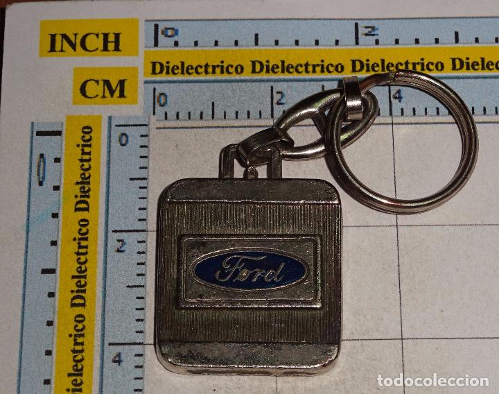 Collectionnisme de portes-cl&eacute;s: LLAVERO DE COCHES MOTOS. FORD. CONCESIONARIOS VILLACARRILLO JAEN. A&Ntilde;OS 80
