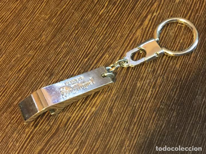 Coleccionismo de llaveros: Antiguo llavero CERVEZA SAN MIGUEL. Abridor, abrebotellas