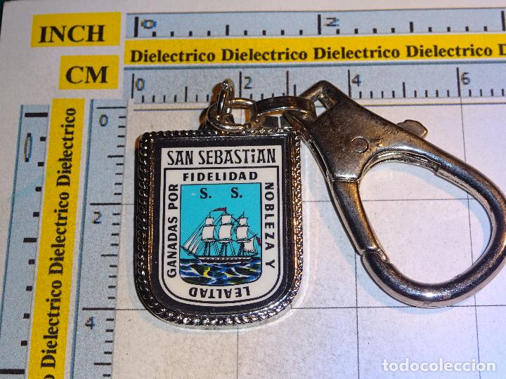 Collectionnisme de portes-cl&eacute;s: LLAVERO DE TURISMO HER&Aacute;LDICA. ESCUDO HER&Aacute;LDICO DE SAN SEBASTIAN, GUIP&Uacute;ZCOA