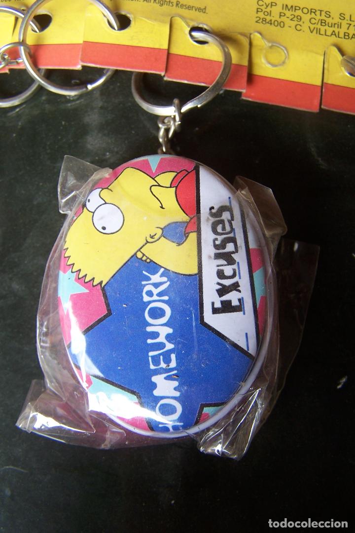 Coleccionismo de llaveros: llavero cajita los simpsons