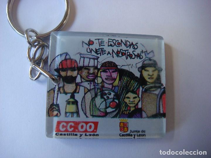 Coleccionismo de llaveros: LLAVERO DE CC.OO. NO TE ESCONDAS UNETE A NOSOTROS (#)