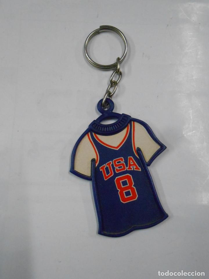 Collection of Keychains: LLAVERO CAMISETA BASKET BALONCESTO USA. TDKL4