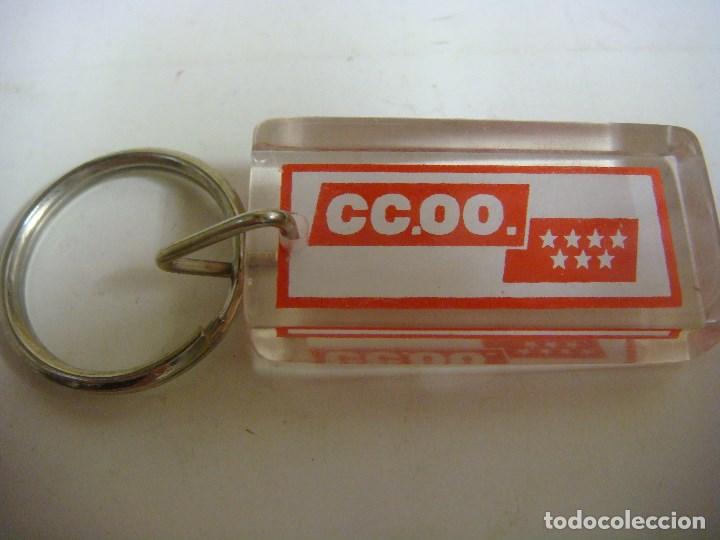 Coleccionismo de llaveros: LLAVERO DE METACRILATO DE CC.OO.