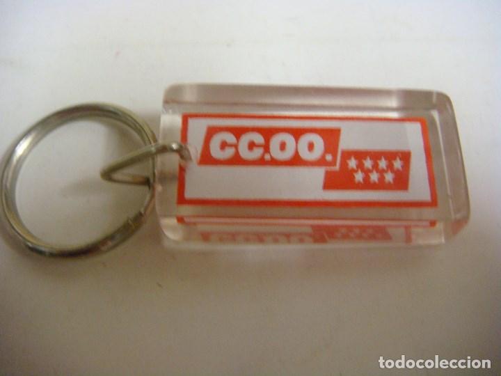 Coleccionismo de llaveros: LLAVERO DE METACRILATO DE CC.OO. - Foto 2