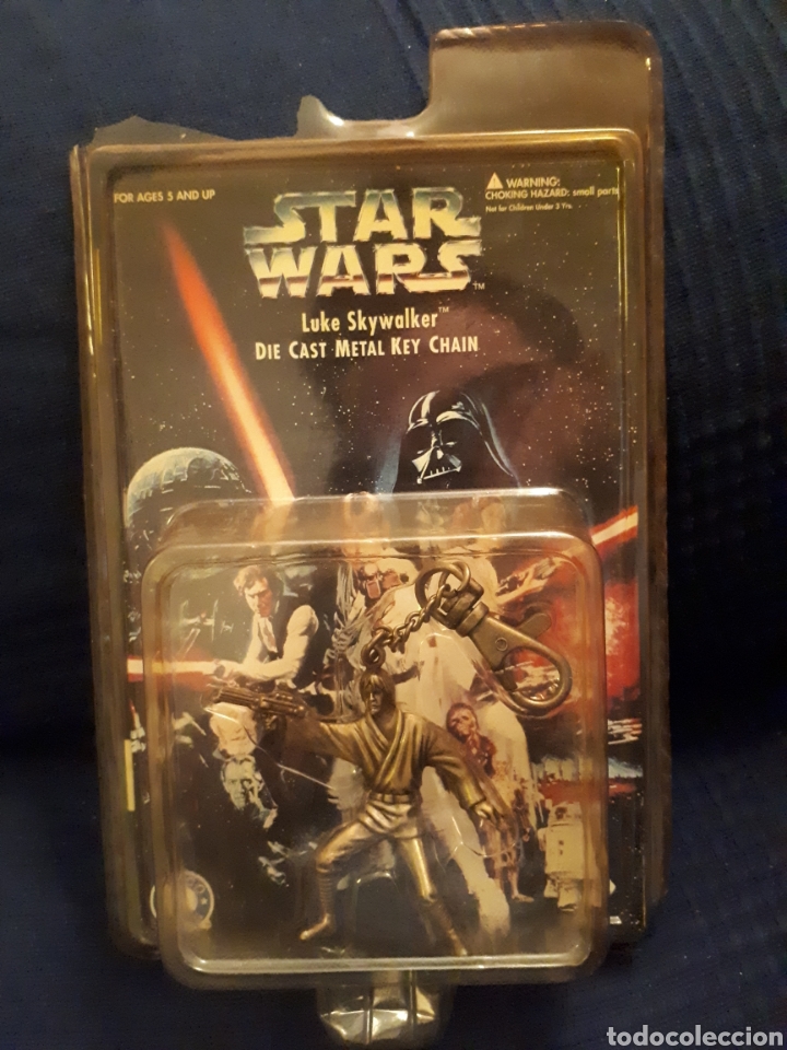 Coleccionismo de llaveros: Llavero original STAR WARS LA GUERRA DE LAS GALAXIAS PLACO TOYS SIN ABRIE BLISTER ORIGINAL