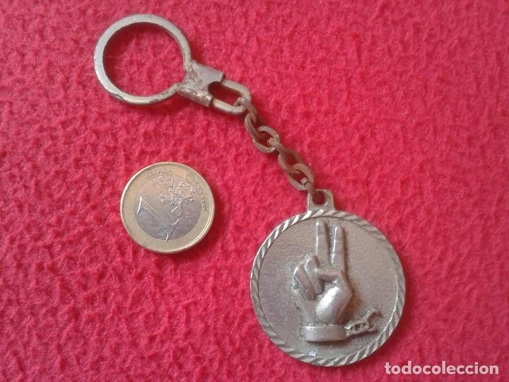 Coleccionismo de llaveros: LLAVERO KEYRING PORTE-CL&Eacute;S KEYCHAIN SINDICATO COMISIONES OBRERAS CC.OO. LIBERTAD MANO VICTORIA VER F