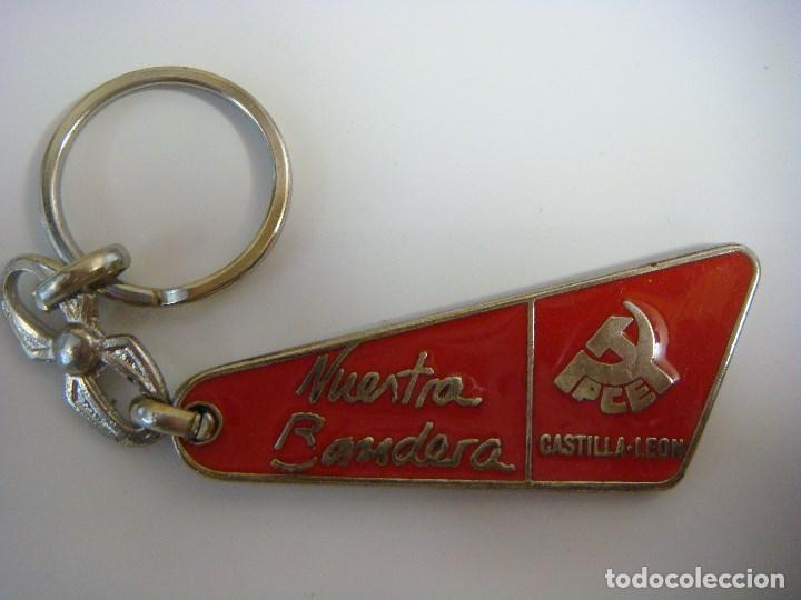 Sammlung von Schl&uuml;sselanh&auml;ngern: LLAVERO DEL PCE CASTILLA Y LEON NUESTRA BANDERA (#)