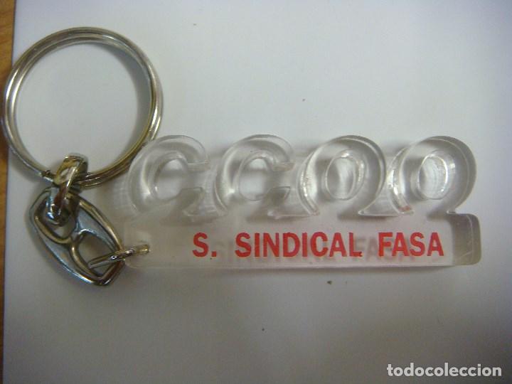 Coleccionismo de llaveros: LLAVERO DE METALCRILATO DE CC.OO S. SINDICAL FASA (#)