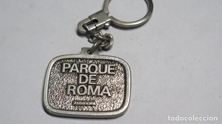 Coleccionismo de llaveros: LLAVERO PARQUE DE ROMA. ZARAGOZA - Foto 1
