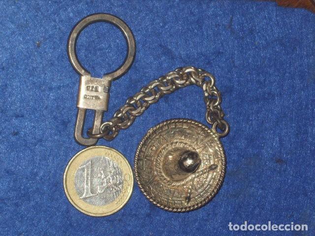 Collectionnisme de portes-cl&eacute;s: LLAVERO GORRO MEJICANO DE PLATA CONTRASTADA,MEXICO.