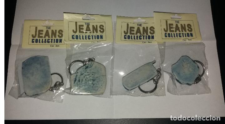 Coleccionismo de llaveros: Llaveros. Jeans collection, lote de 4 diferentes en sus bolsas precintadas (imitan prendas vaqueras) - Foto 2 - 116732099