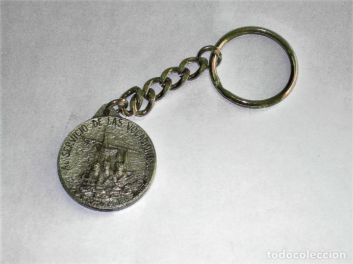 Coleccionismo de llaveros: LLAVERO Antiguo Religioso de metal PEDRO RUIZ DE LOS PA&Ntilde;OS Y 8 M&Aacute;RTIRES