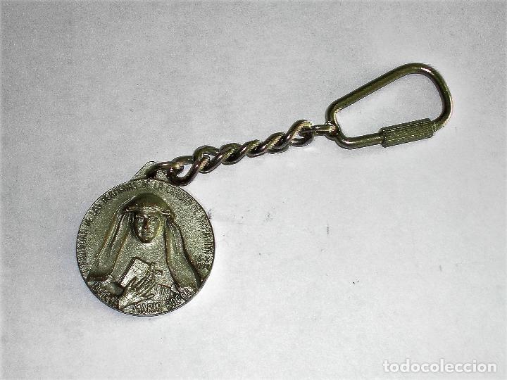 Coleccionismo de llaveros: LLAVERO Antiguo de metal Religioso BEATA MARIA RUFOLS