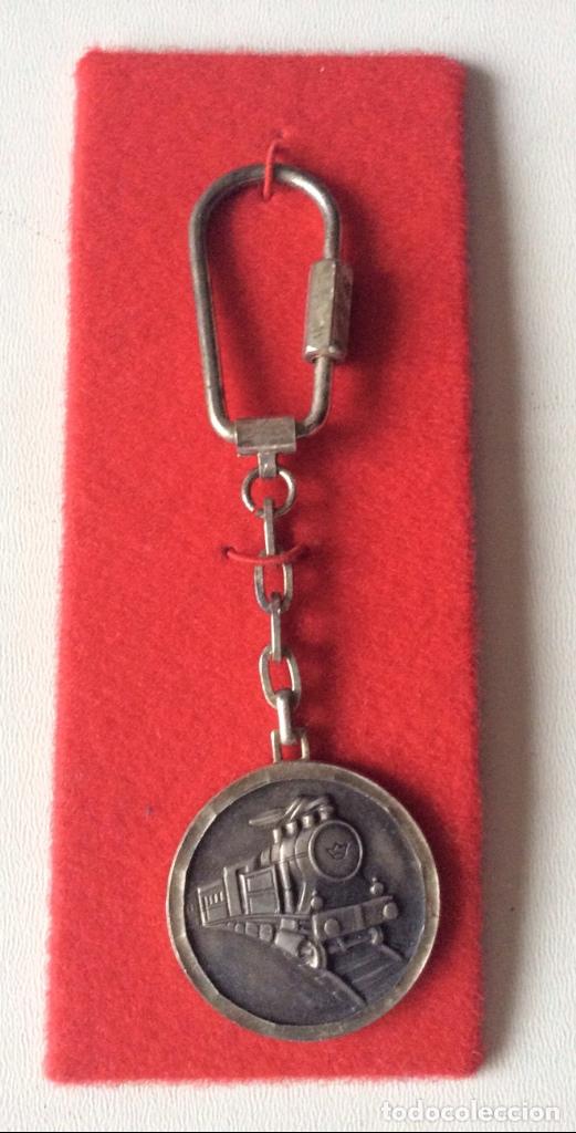 Coleccionismo de llaveros: Llavero vintage - Maquina de tren