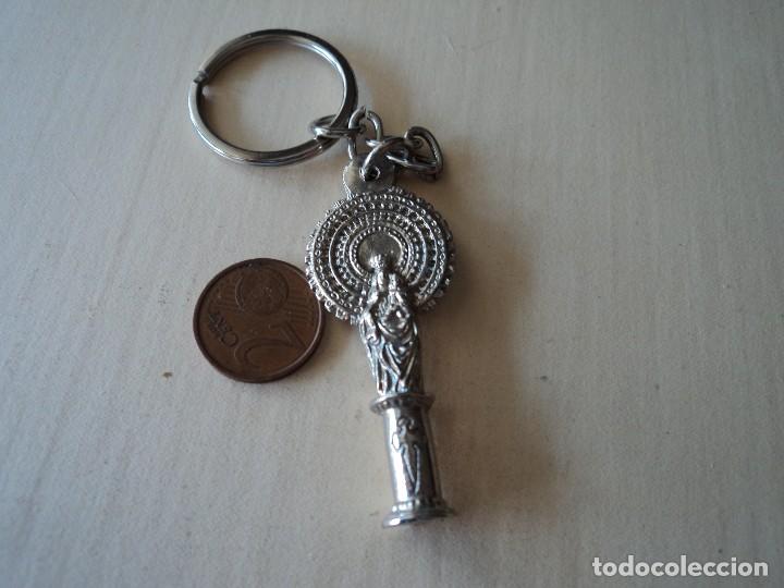 Coleccionismo de llaveros: antiguo llavero virgen del pilar
