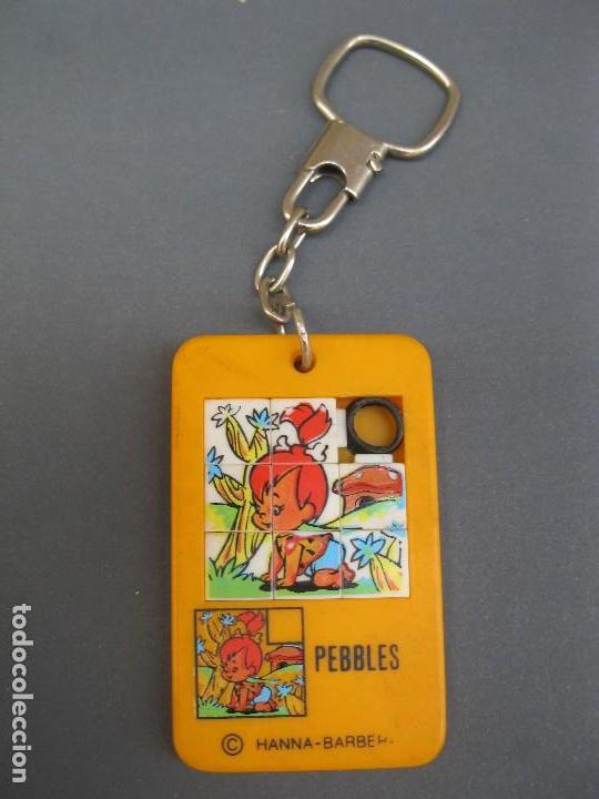 Coleccionismo de llaveros: ANTIGUO LLAVERO DE PEBBLES - LOS PICAPIEDRA - HANNA-BARBERA.