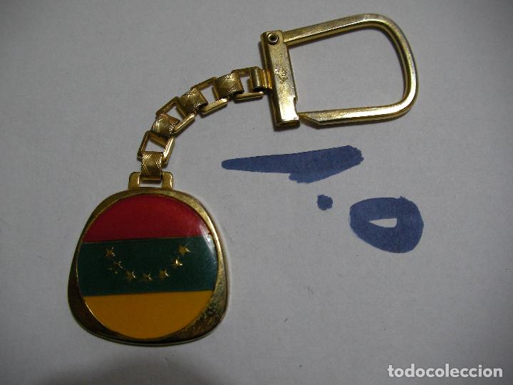 Collection of Keychains: ANTIGUO LLAVERO BANDERA VENEZUELA EMPRESA PETROLERA MOBIL - ENVIO INCLUIDO A ESPA&Ntilde;A