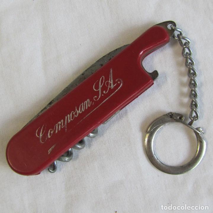Collection of Keychains: Navaja llavero Publicidad de Composan S.A. con sacacorchos