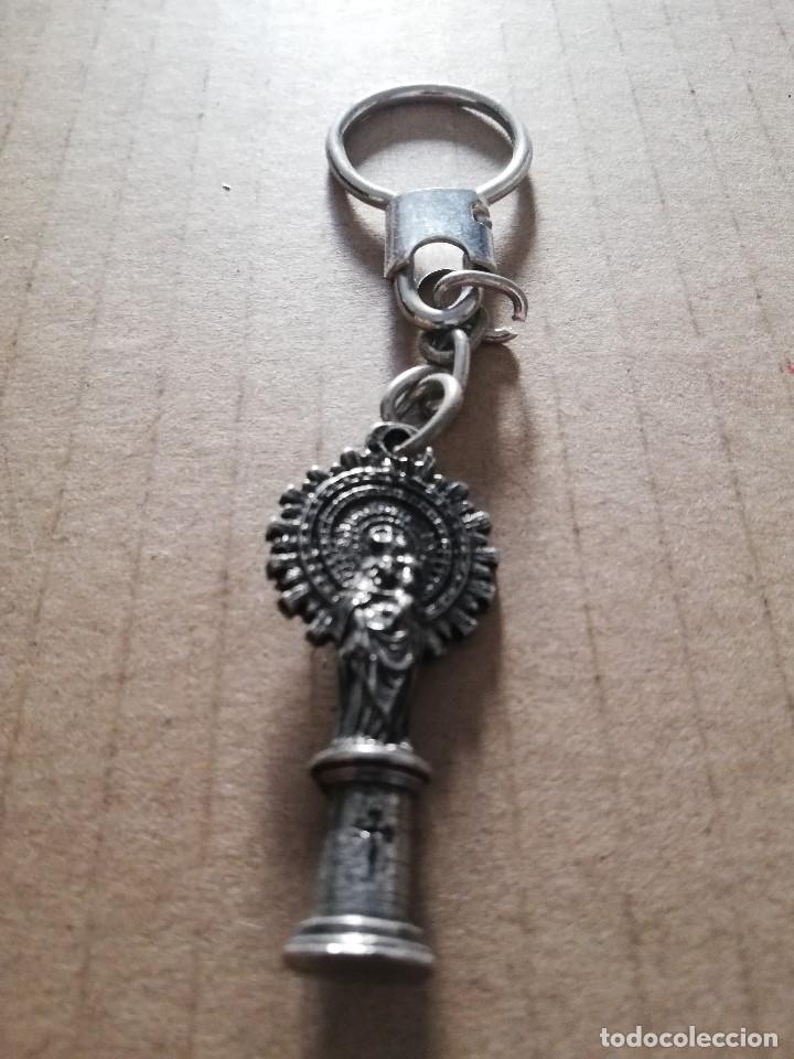 Coleccionismo de llaveros: LLAVERO VINTAGE DE METAL &middot; VIRGEN DEL PILAR (PESO: 13 GRAMOS)