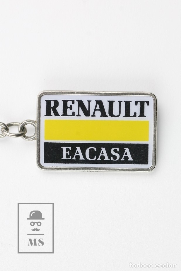Colecionismo de porta-chaves: Llavero Publicitario De Metal - Renault Eacasa / Coches - Esplugues - Medidas 4 x 3,8 cm