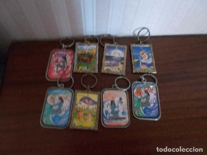 Coleccionismo de llaveros: Lote de 8 llaveros de horoscopo - Foto 1