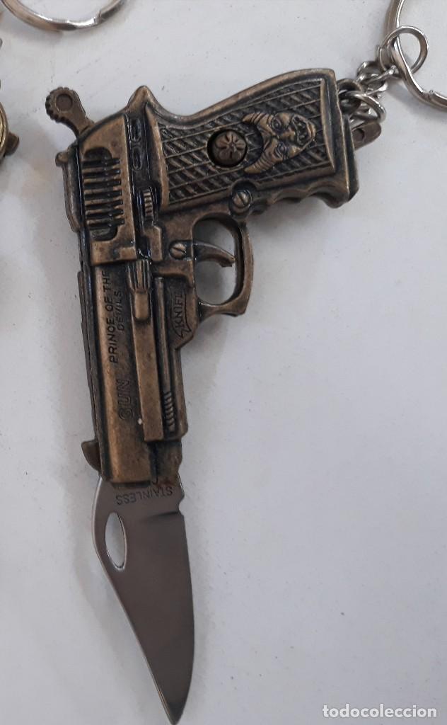 Coleccionismo de llaveros: Llavero navaja pistola - Foto 2