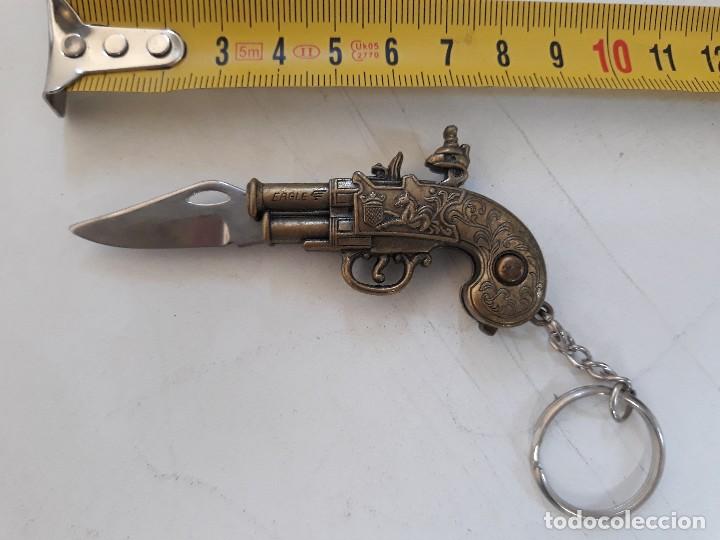 Coleccionismo de llaveros: Llavero navaja pistola - Foto 3
