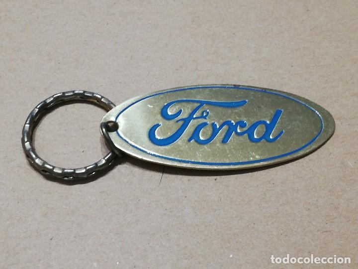 Collezionismo di Portachiavi: LLAVERO VINTAGE EN METAL: ford - peso: 17 gramos - (en el reverso: piccolino, ibiza, spain)